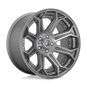 Fuel – D705 SIEGE – Gunmetal – 20″x10″ -18mm – Summer Wheels – D70520007547
